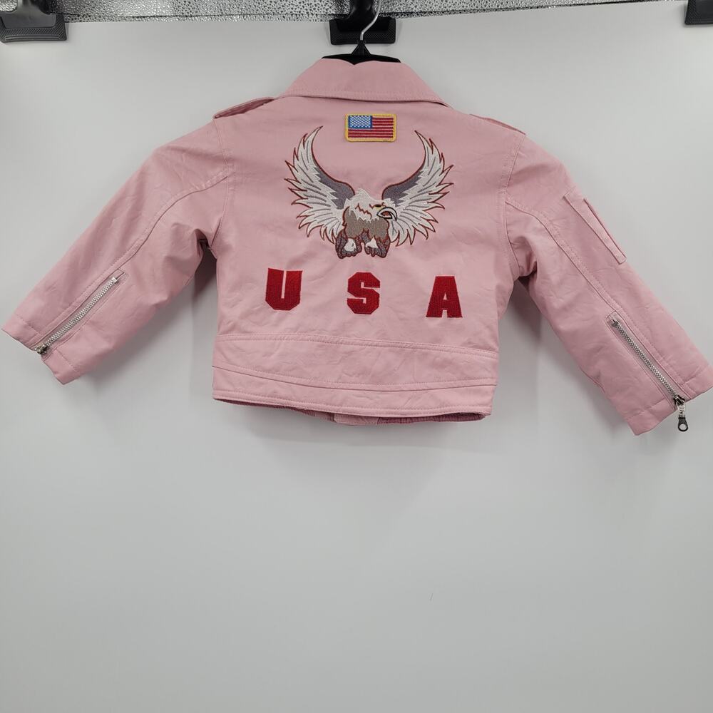 Outdoor Habitat toddler pink jacket USA eagle on back size 2T - Picture 5 of 11